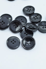 Nasturi De Plastic 15mm, Negru