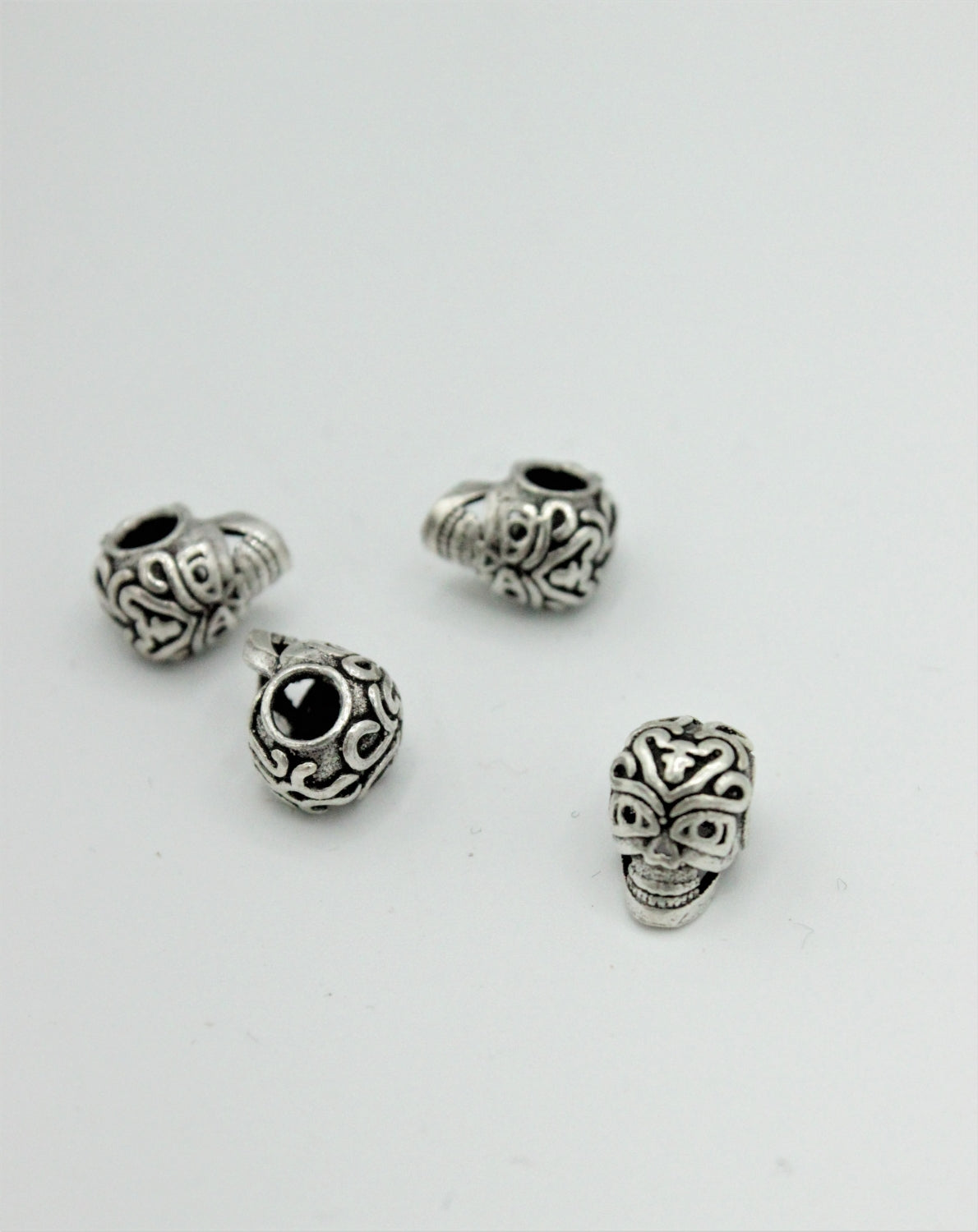 Distantiere Cap De Mor Din Argint 925, 9x7mm
