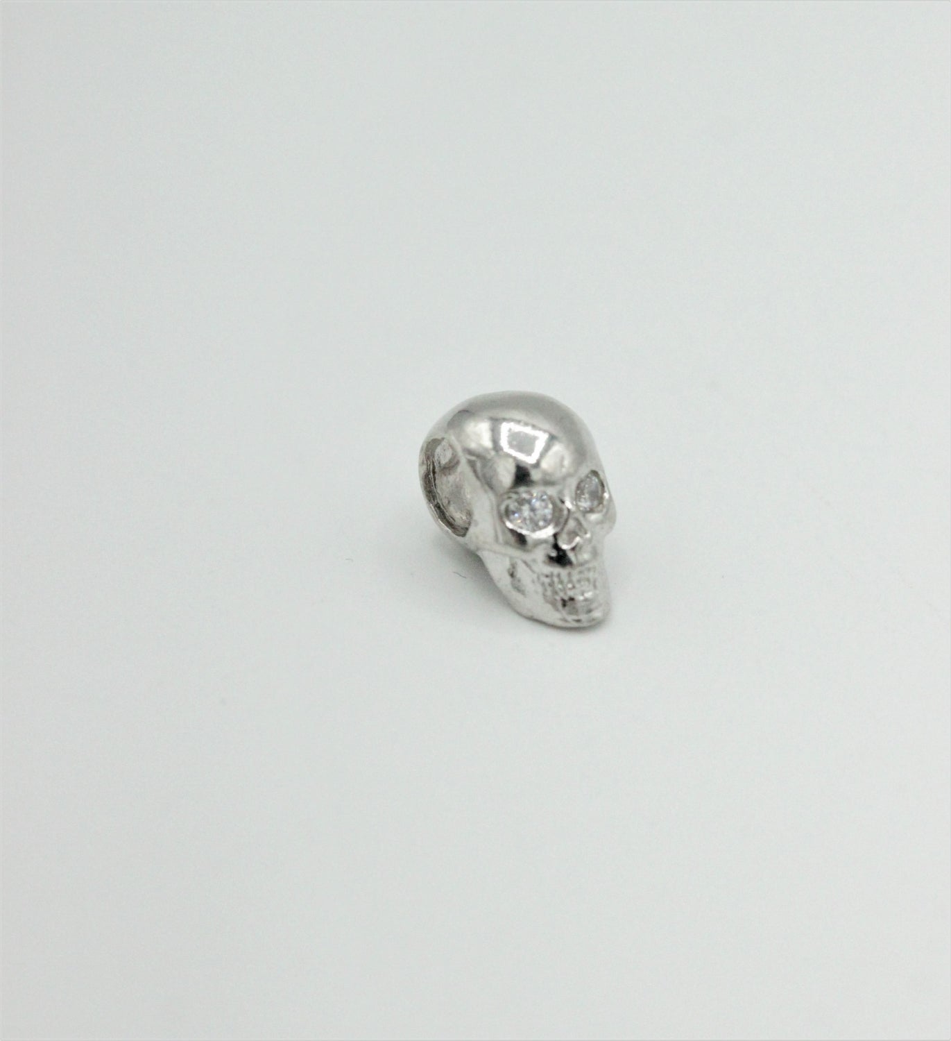 Distantiere Cap De Mor Din Argint 925 Si Stras, 7x8mm