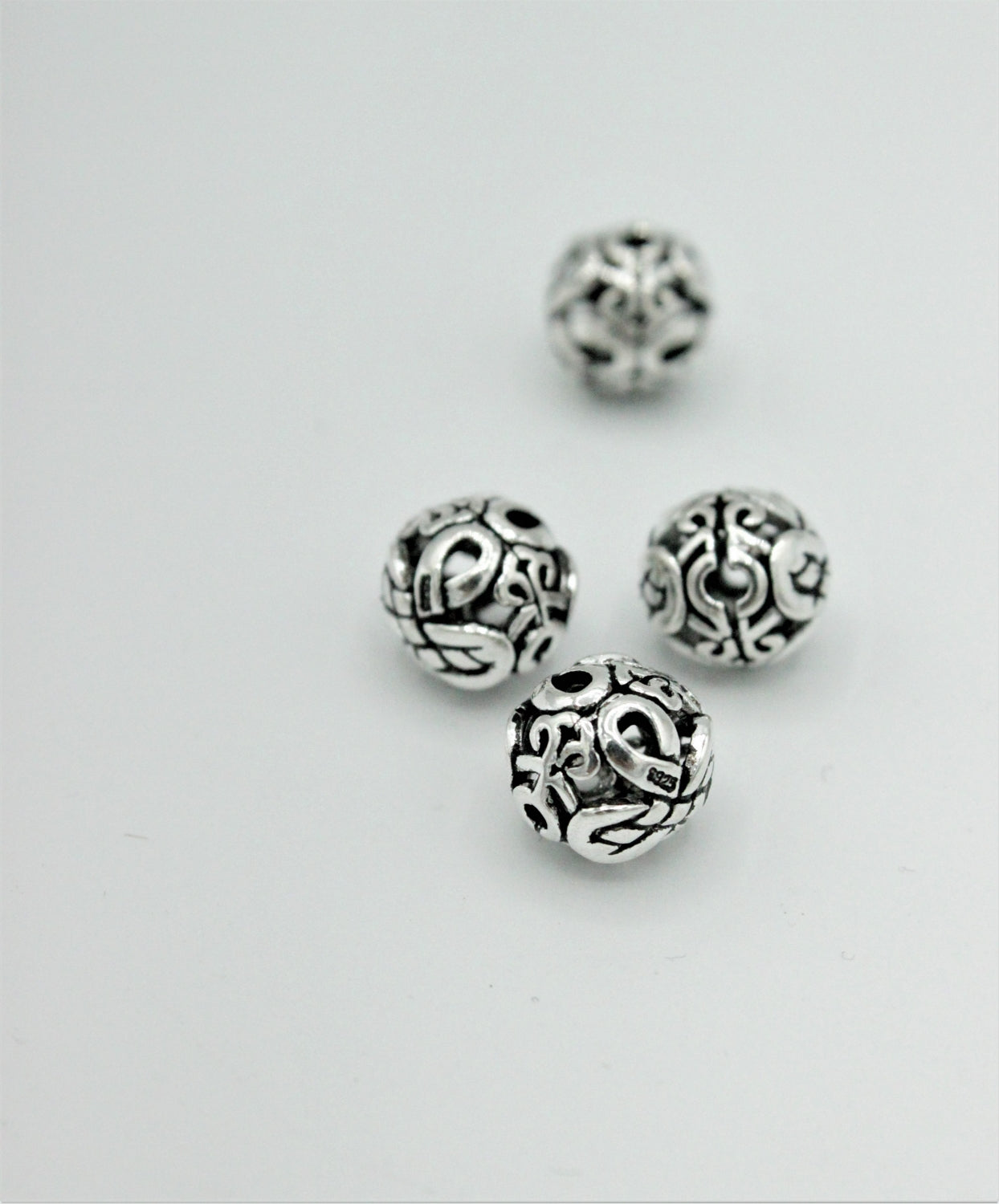 Distantiere Tibetana Argint 925, 10mm