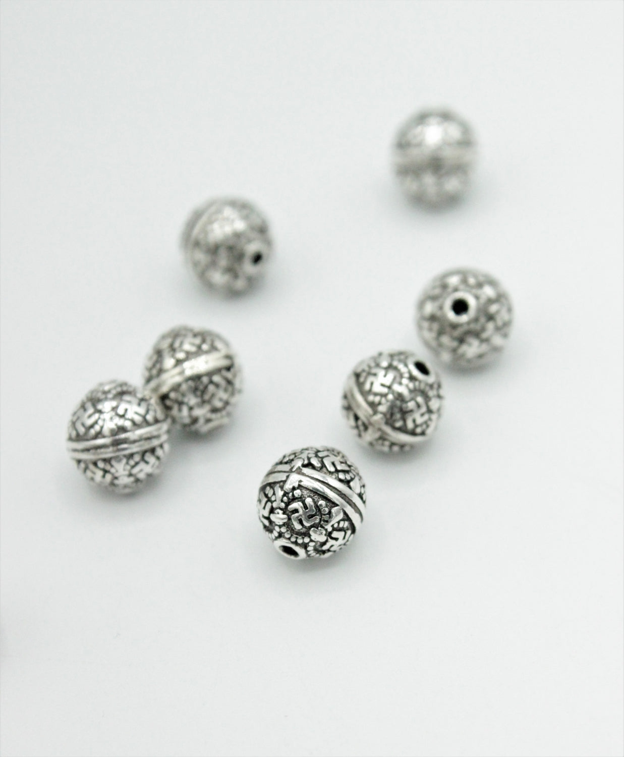 Distantiere Tibetana Argint 925, 8mm, 1.2gr/buc
