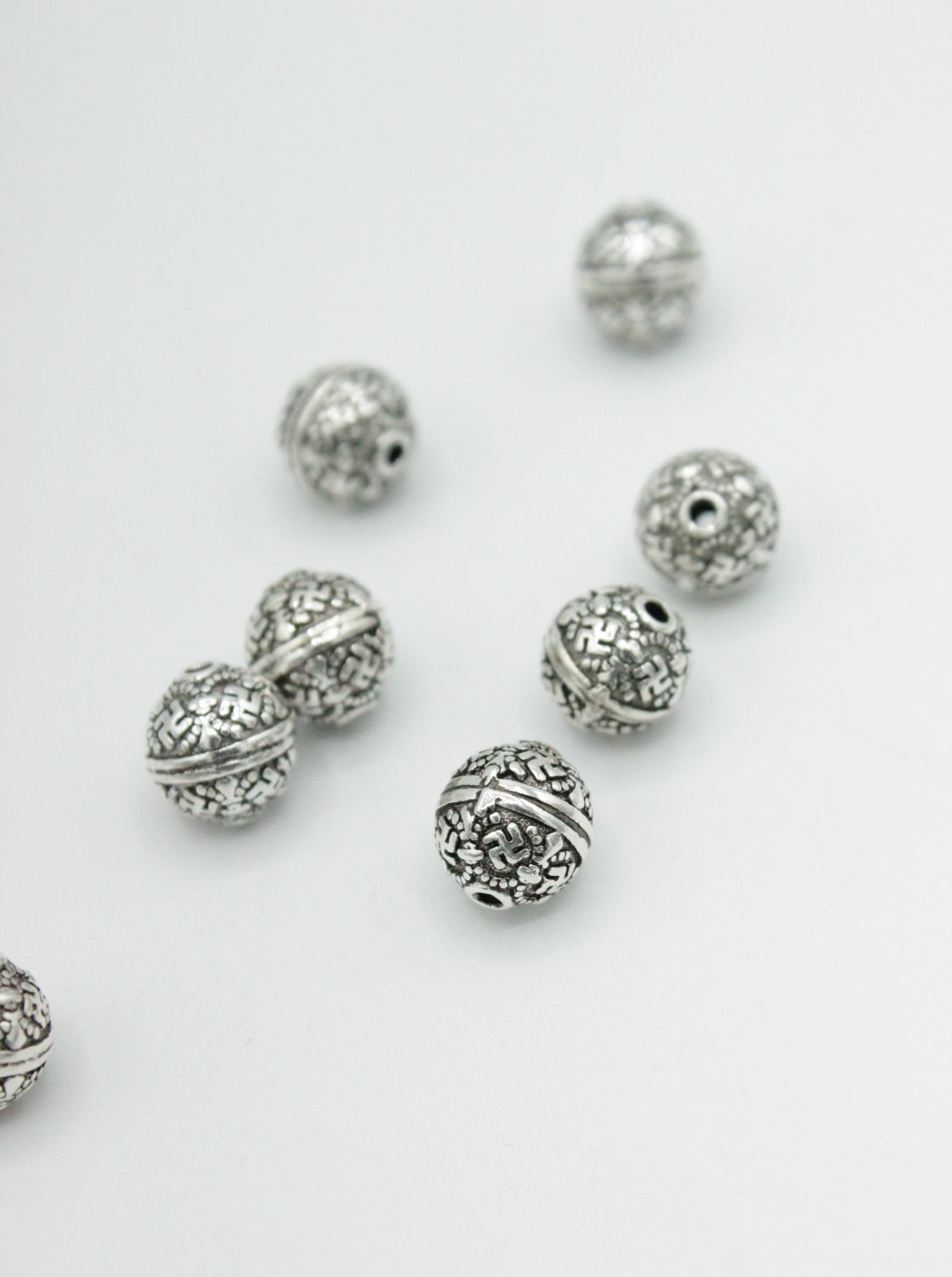 Distantiere Tibetana Argint 925, 8mm, 1.2gr/buc