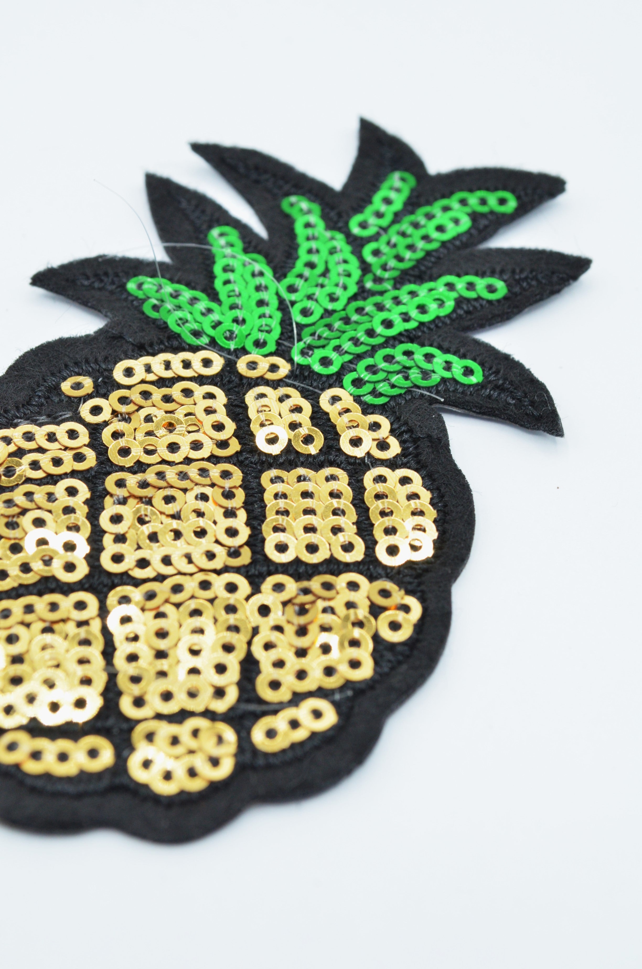 Aplicatie Ananas Termoadeziva Cu Paiete, 9x5cm