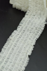 Pasmanterie Elastica Din Tull 75mm, Ivoire