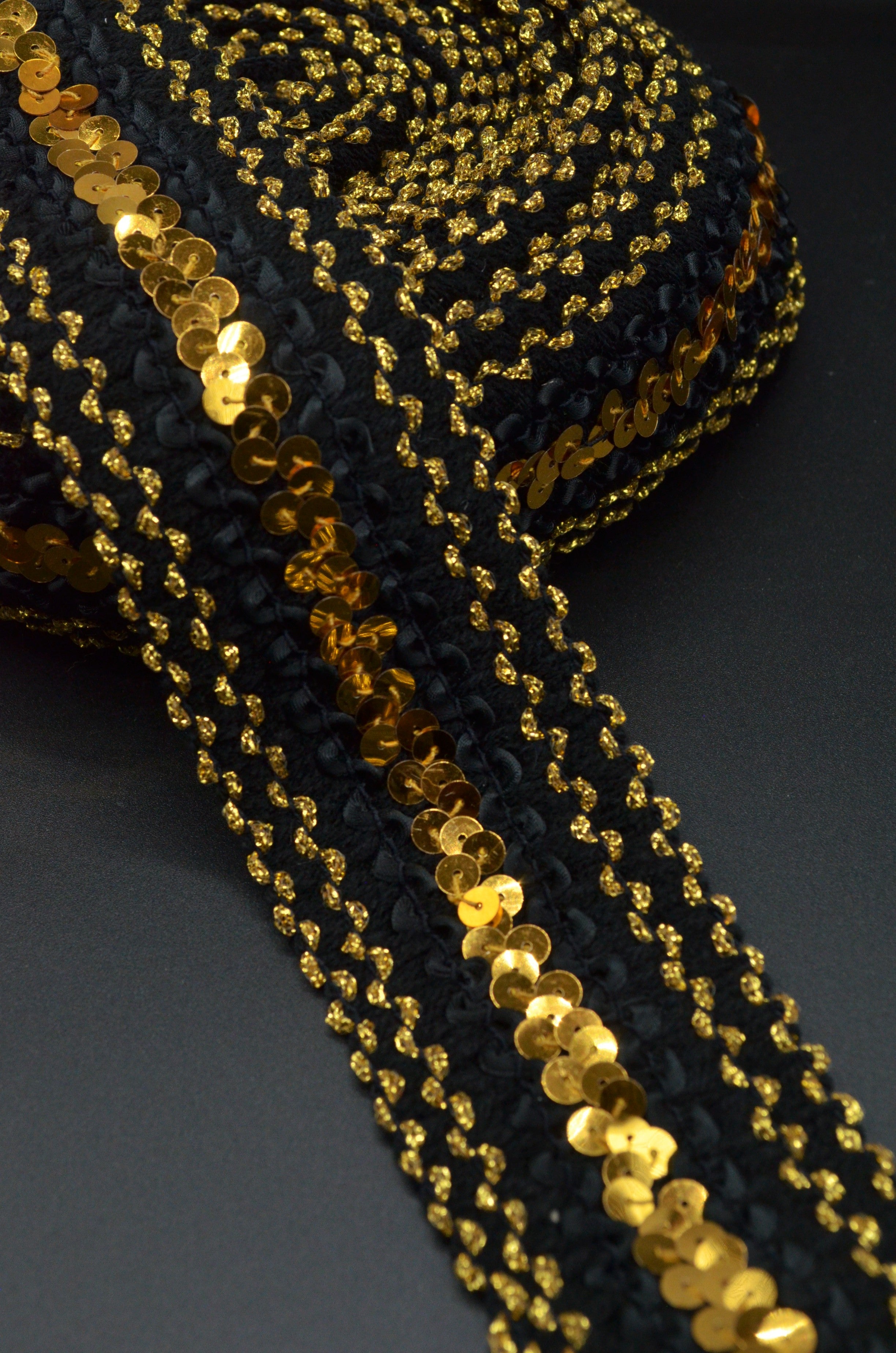 ELASTIC MOALE DECORATIV CU PAIETE 55MM