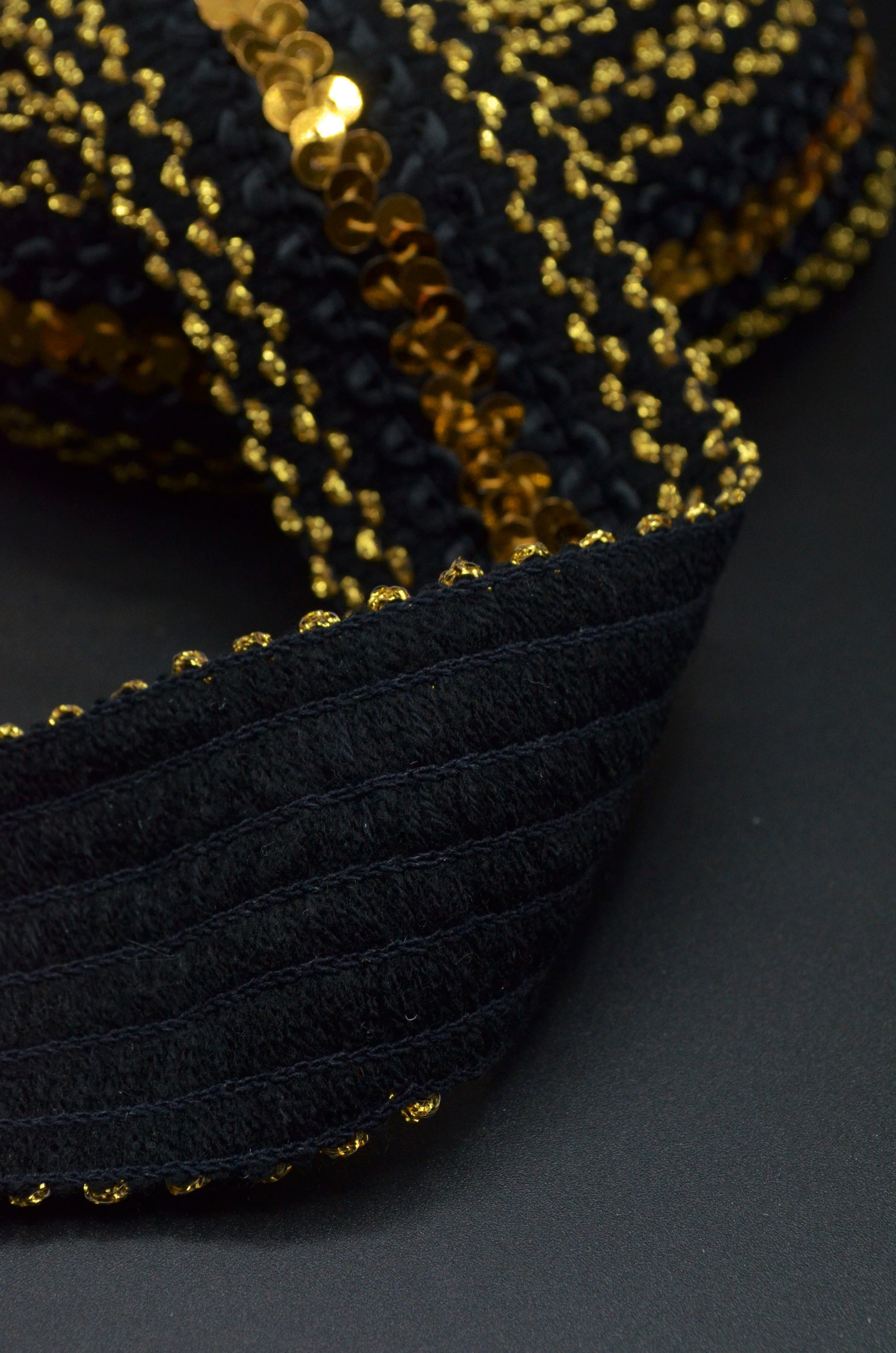 ELASTIC MOALE DECORATIV CU PAIETE 55MM
