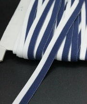 Elastic Bie, 15mm, Alb Si Bleumarin