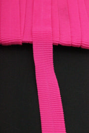 Elastic Bie Ripsat, 20mm, Roz Neon