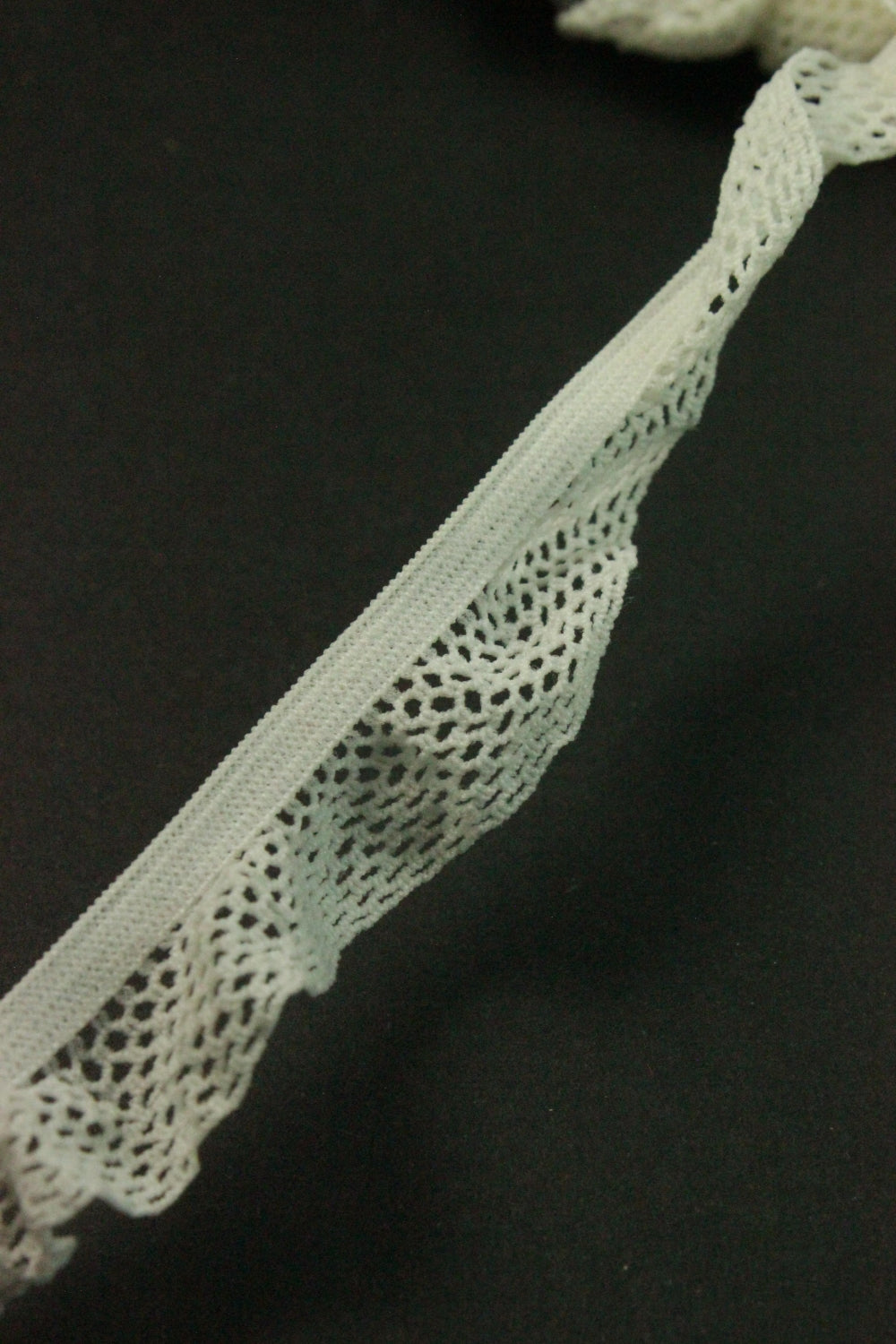 Elastic Cu Volan ,15mm, Ivoire