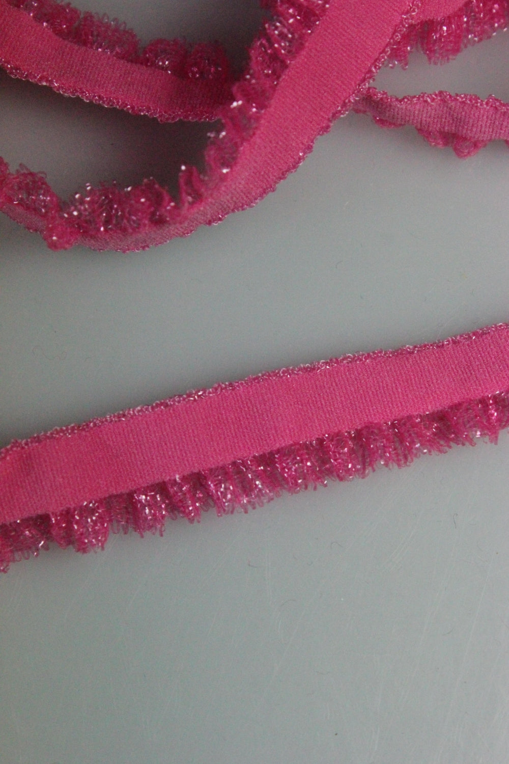 Elastic Cu Volan Roz,15mm