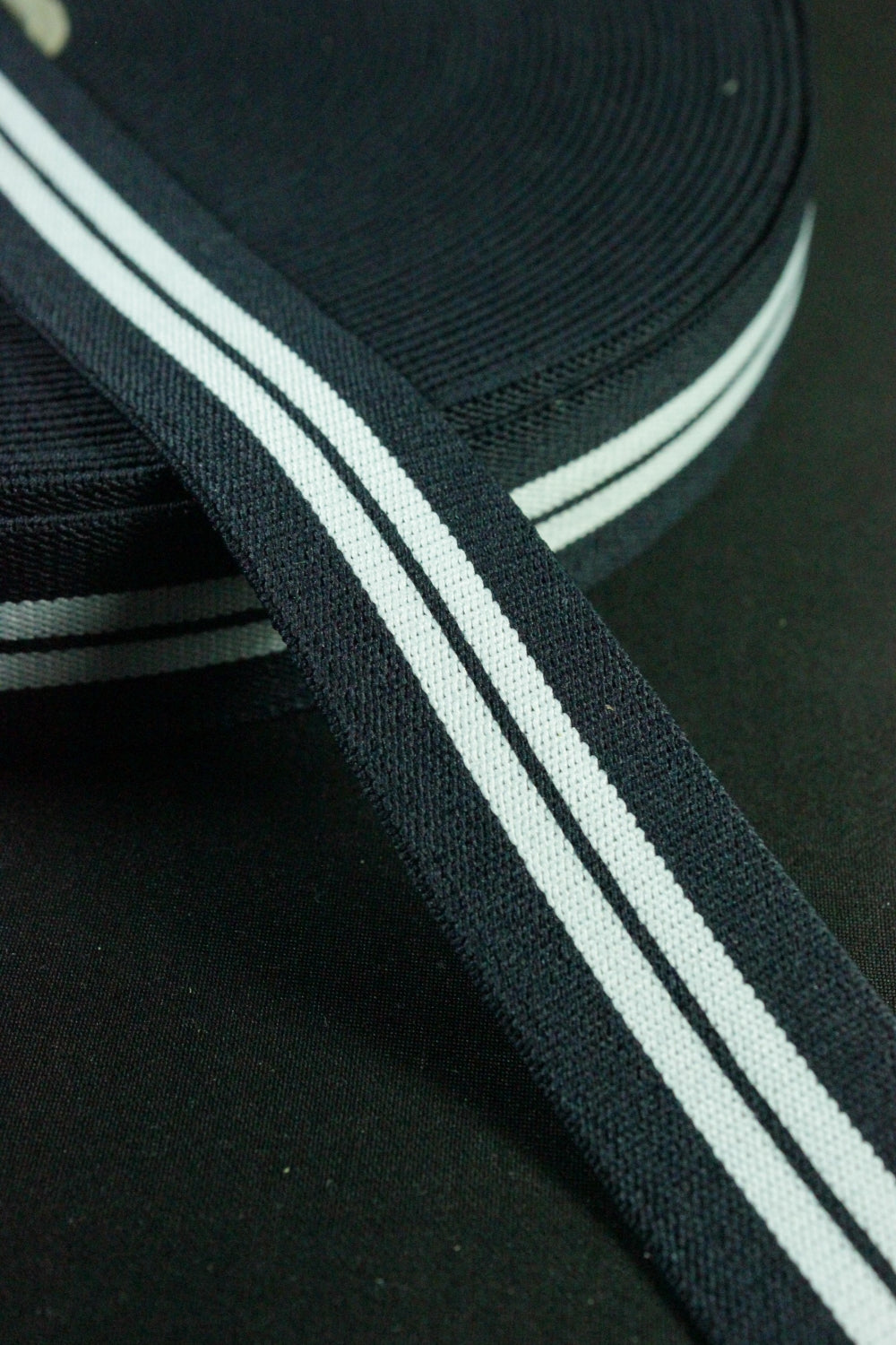 Elastic Decorativ 30mm, bleumarin