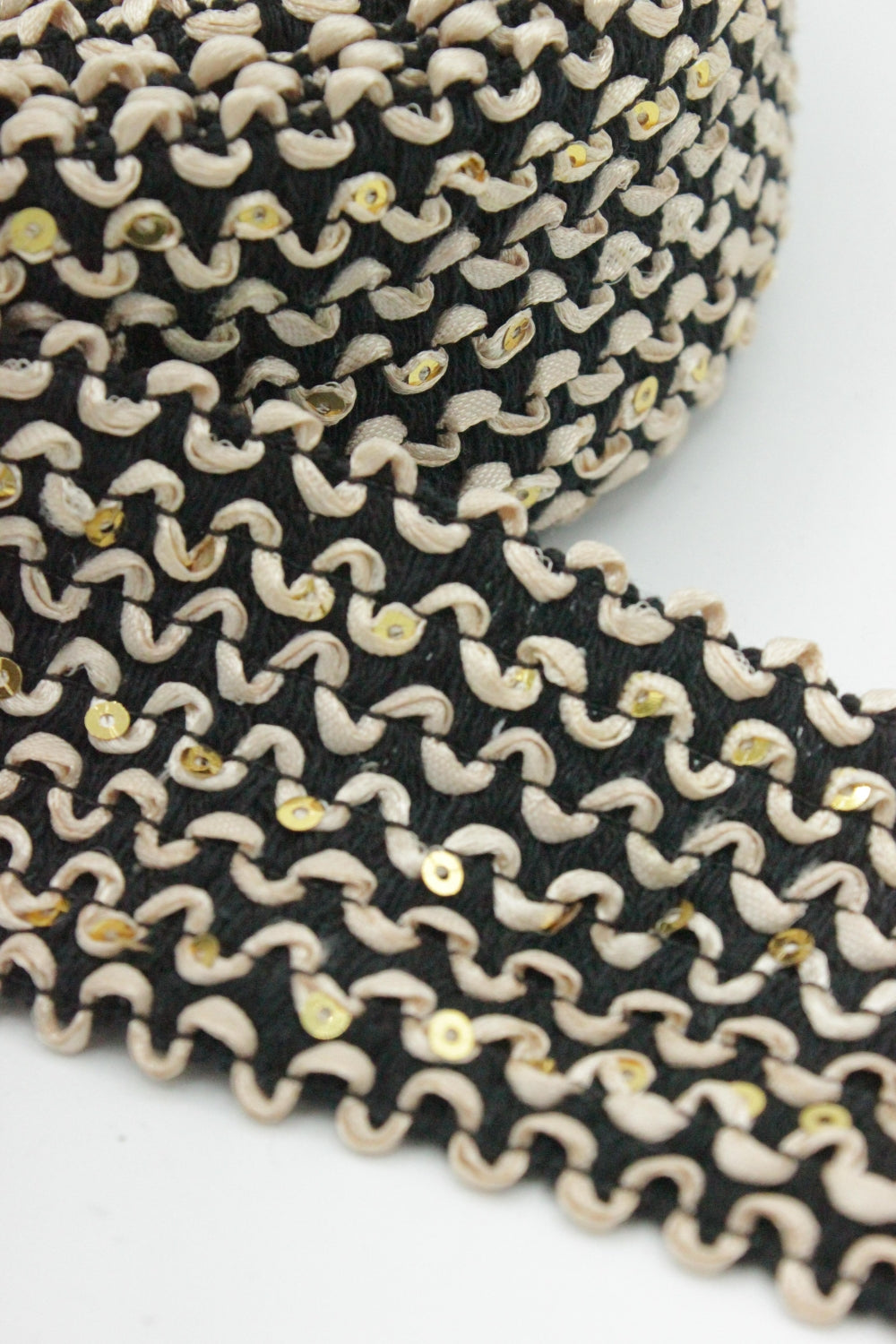 Elastic Decorativ Cu Paiete, 60mm