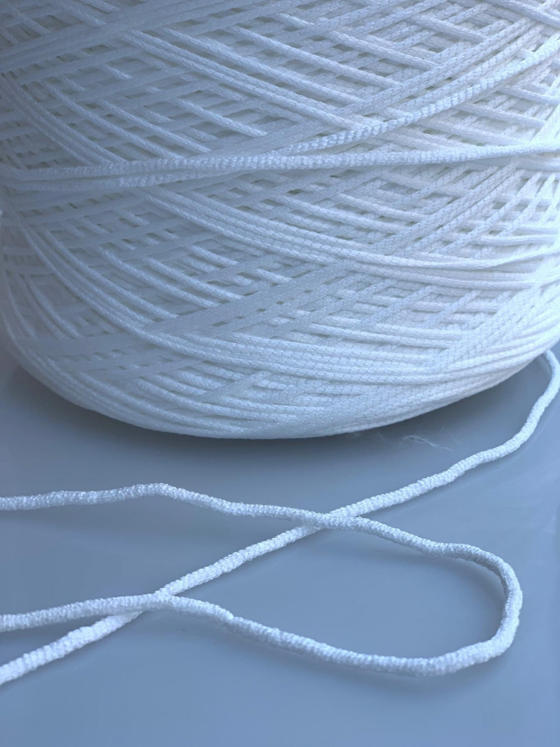 Elastic Rotund Pentru Masca, Alb, 2mm
