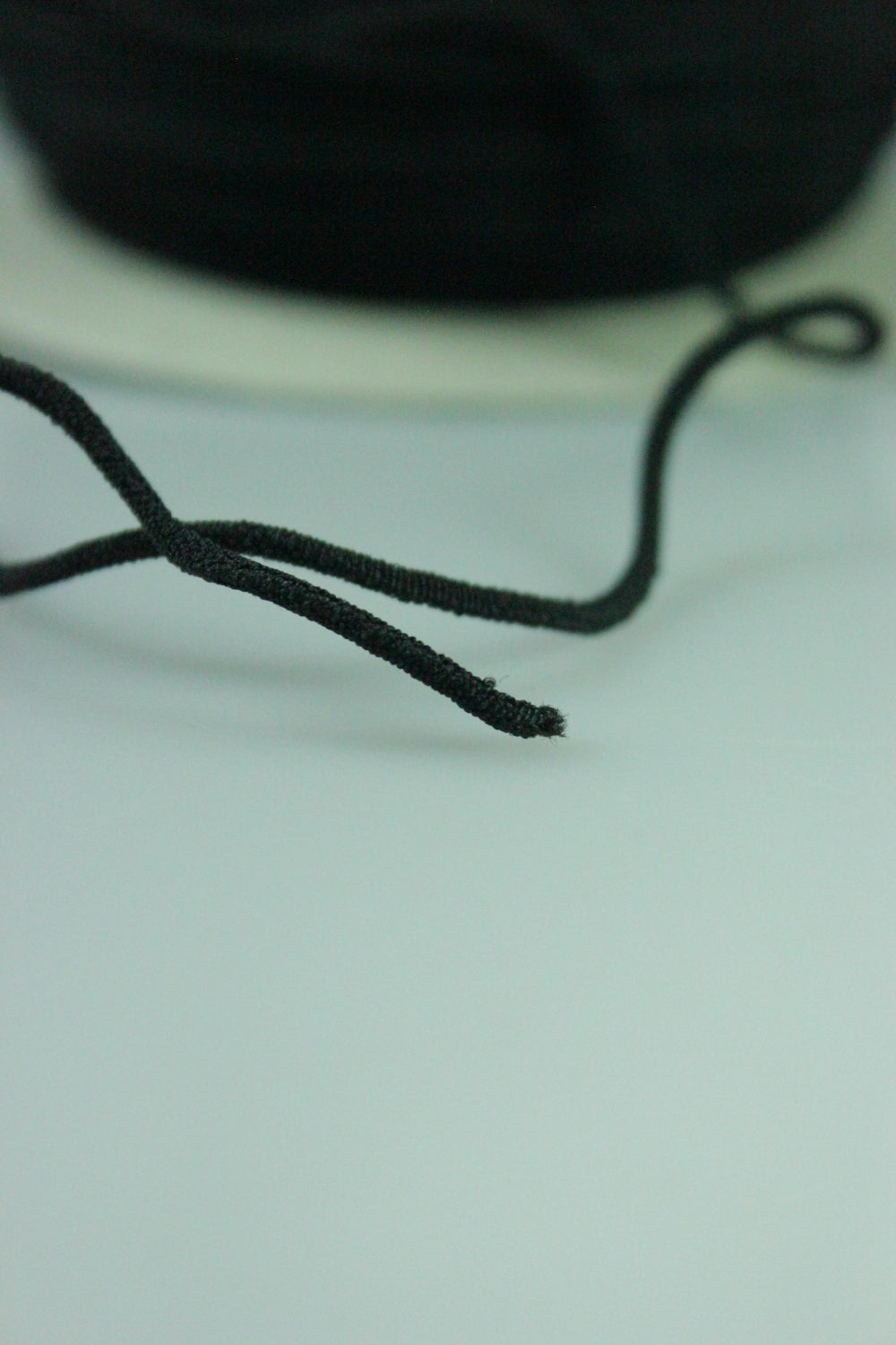 Elstic Rotund Negru, 2mm
