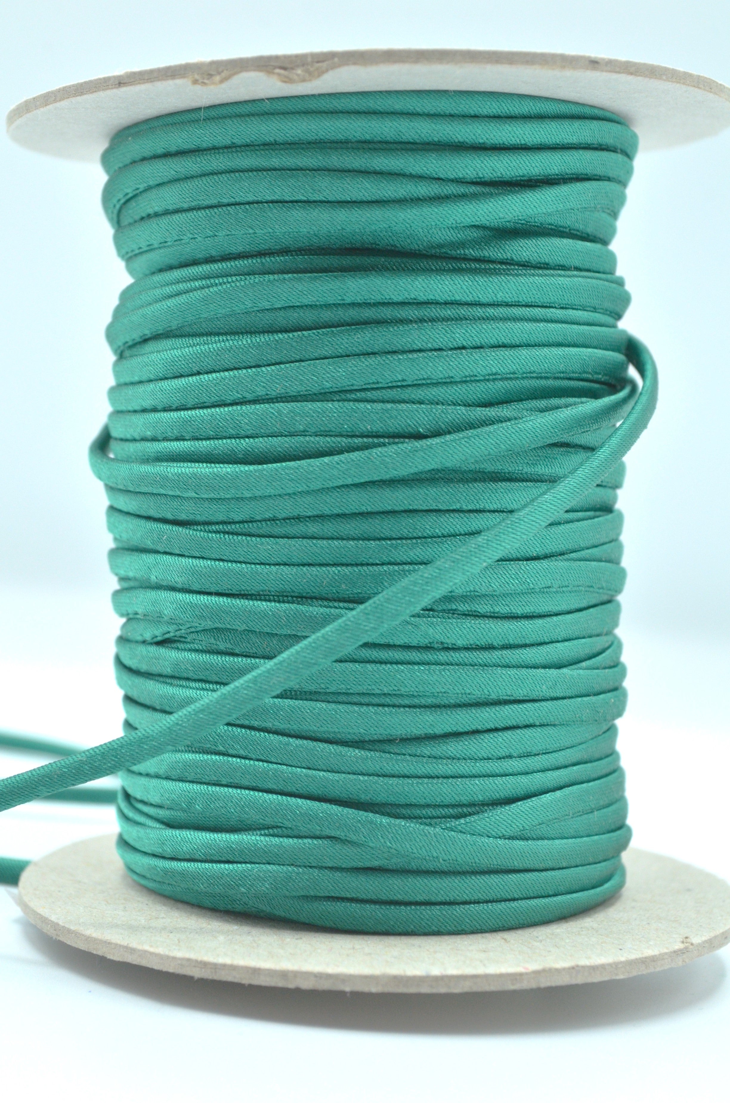 Snur Satin Pentru Bretele Sau Corsete, 3mm, Verde Turcoaz