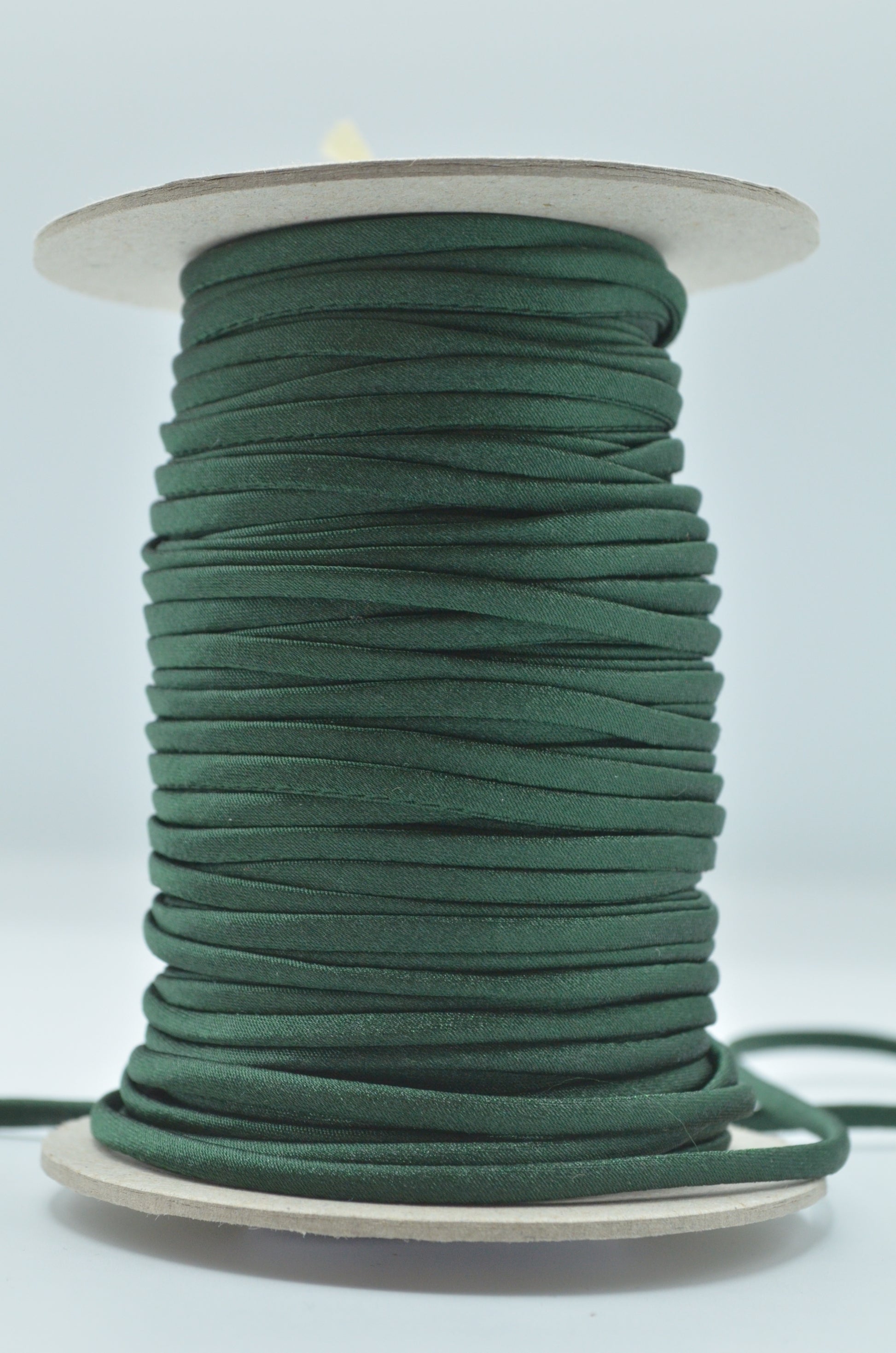 Snur Satin Pentru Bretele Sau Corsete, 3mm, Verde Inchis
