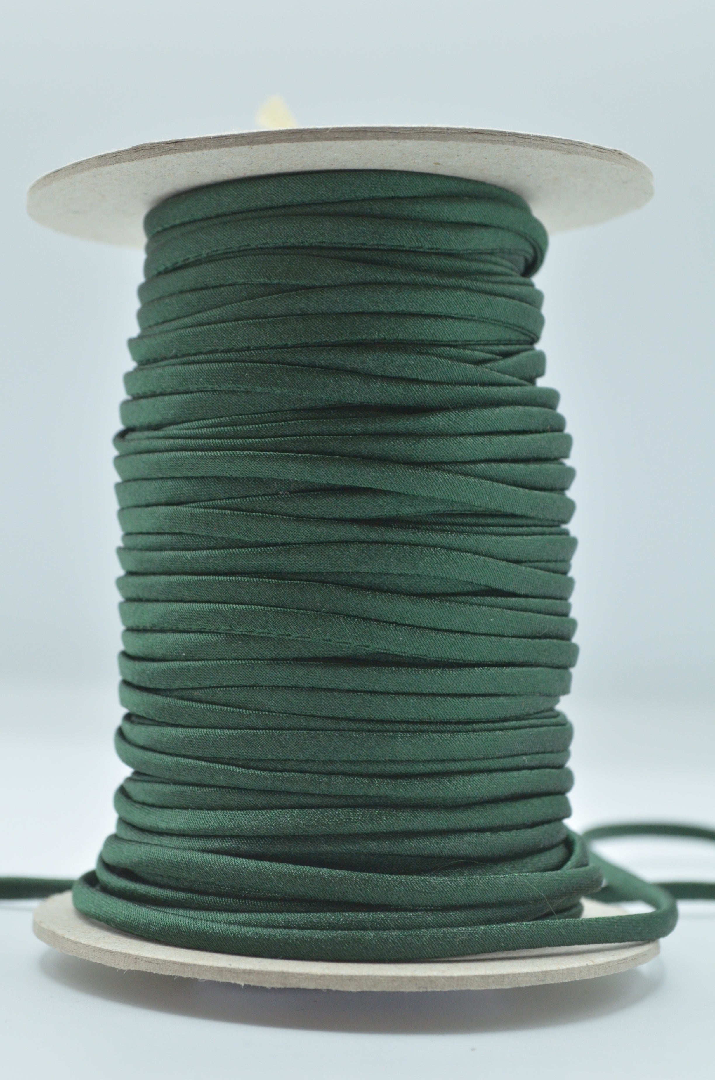 Snur Satin Pentru Bretele Sau Corsete, 3mm, Verde Inchis