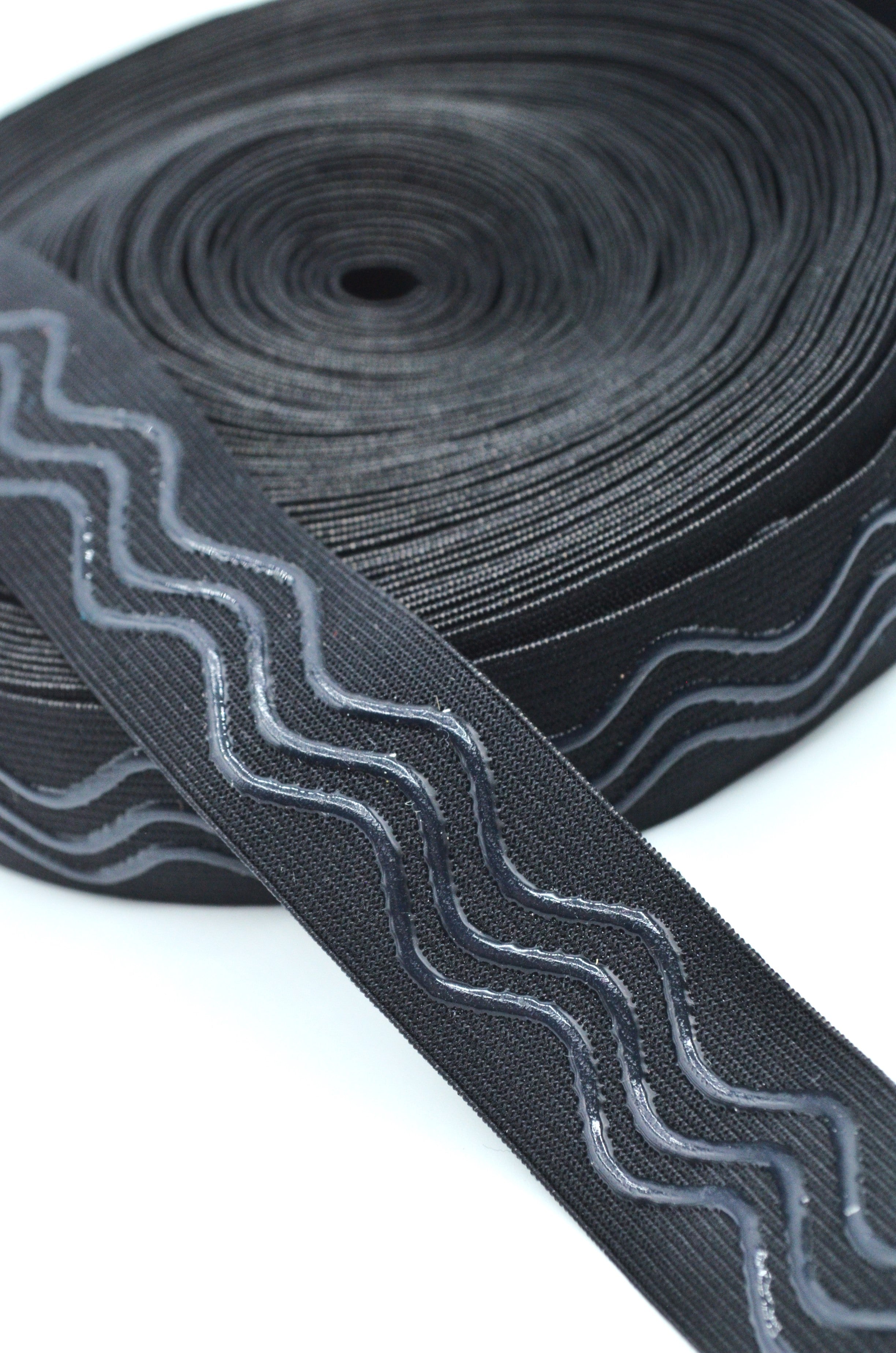 Elastic Cu Banda Silicon 2.50cm, Negru