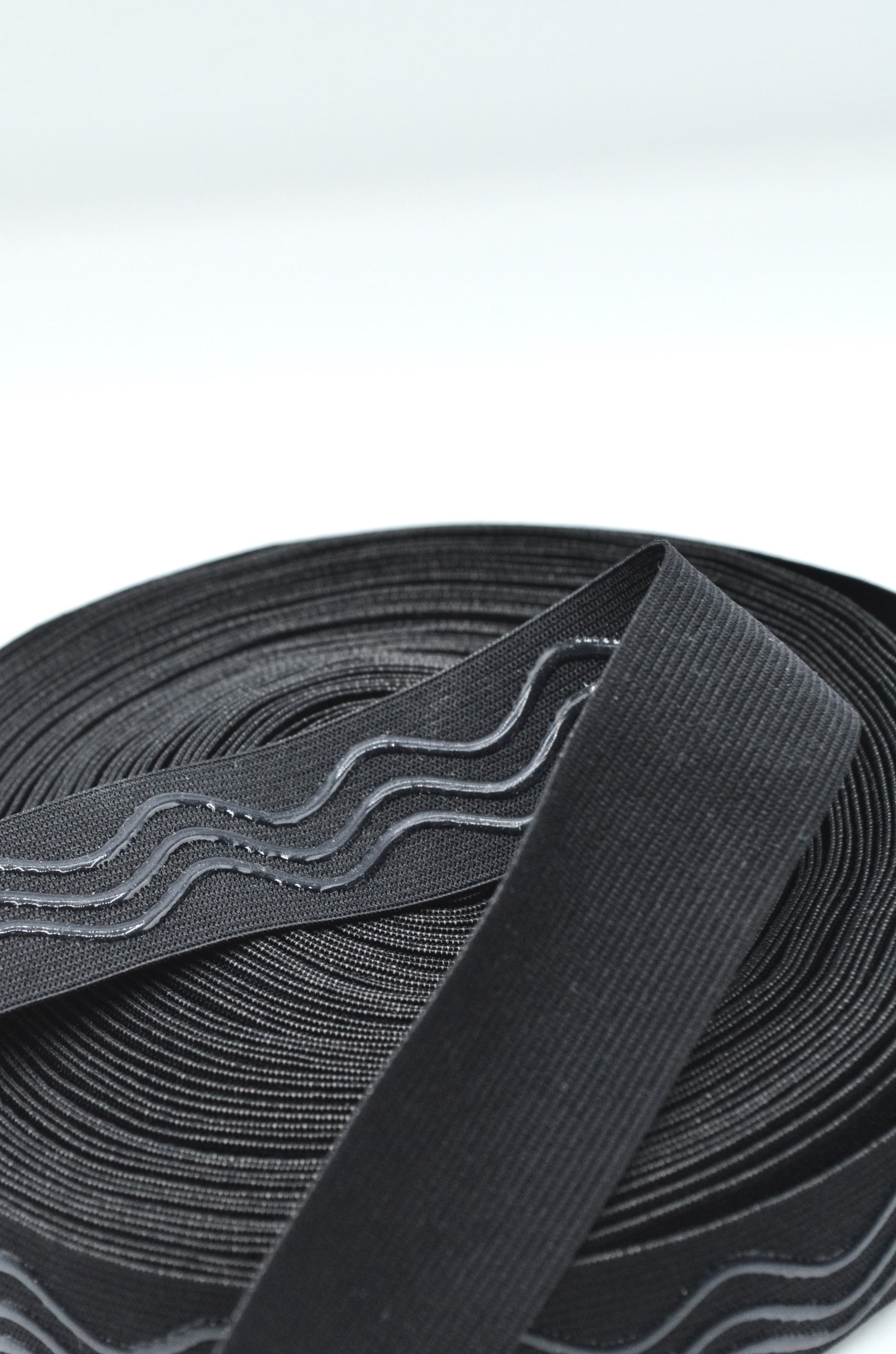Elastic Cu Banda Silicon 2.50cm, Negru