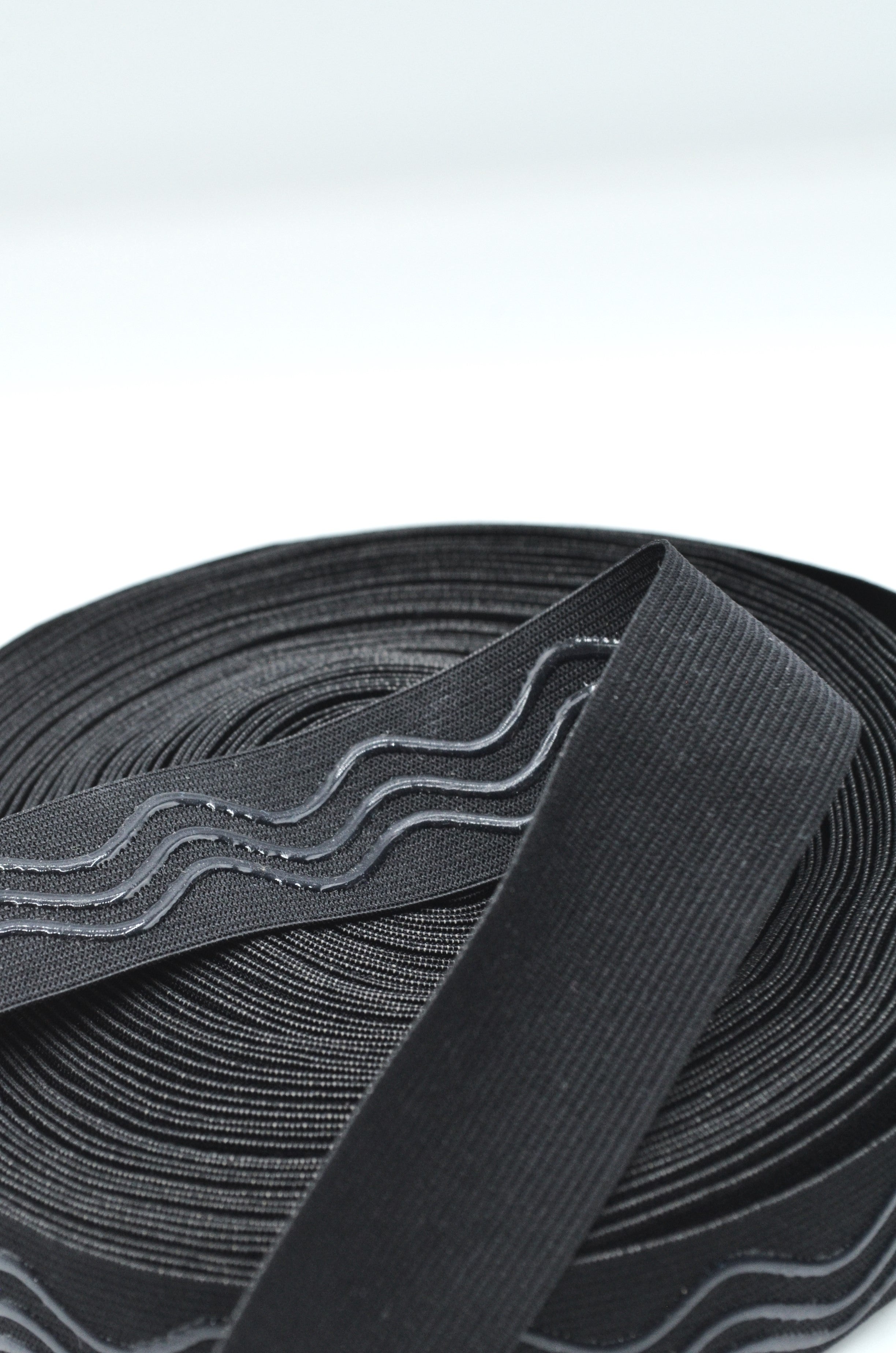 Elastic Cu Banda Silicon 2.50cm, Negru