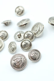 Nasturi De Plastic 19mm, Argintiu