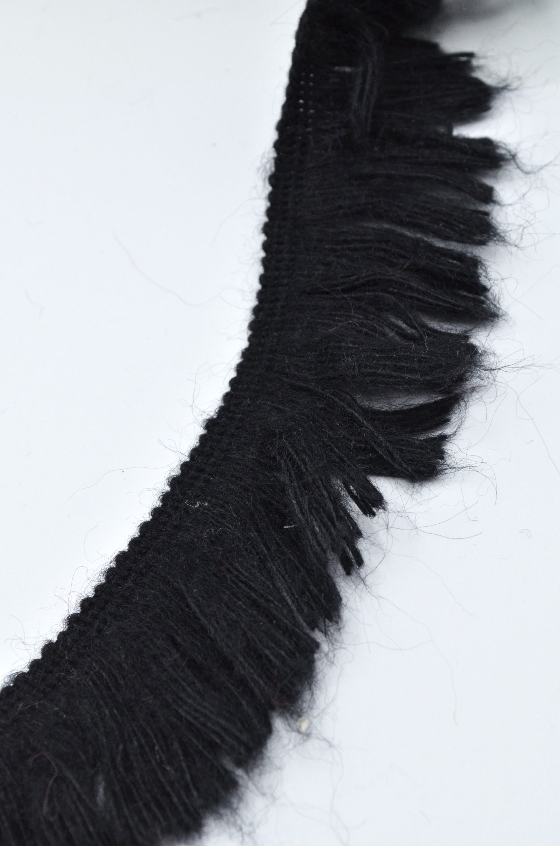 Franjuri De Lana 4 cm, Negru
