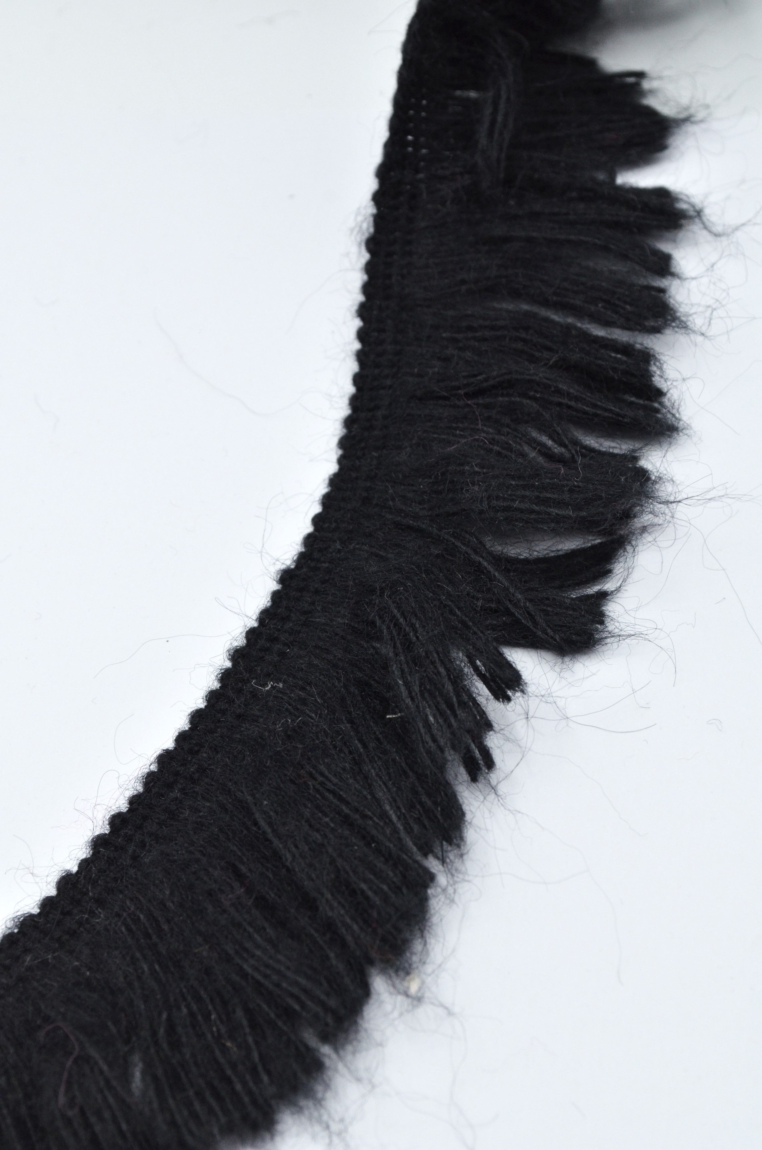 Franjuri De Lana 4 cm, Negru