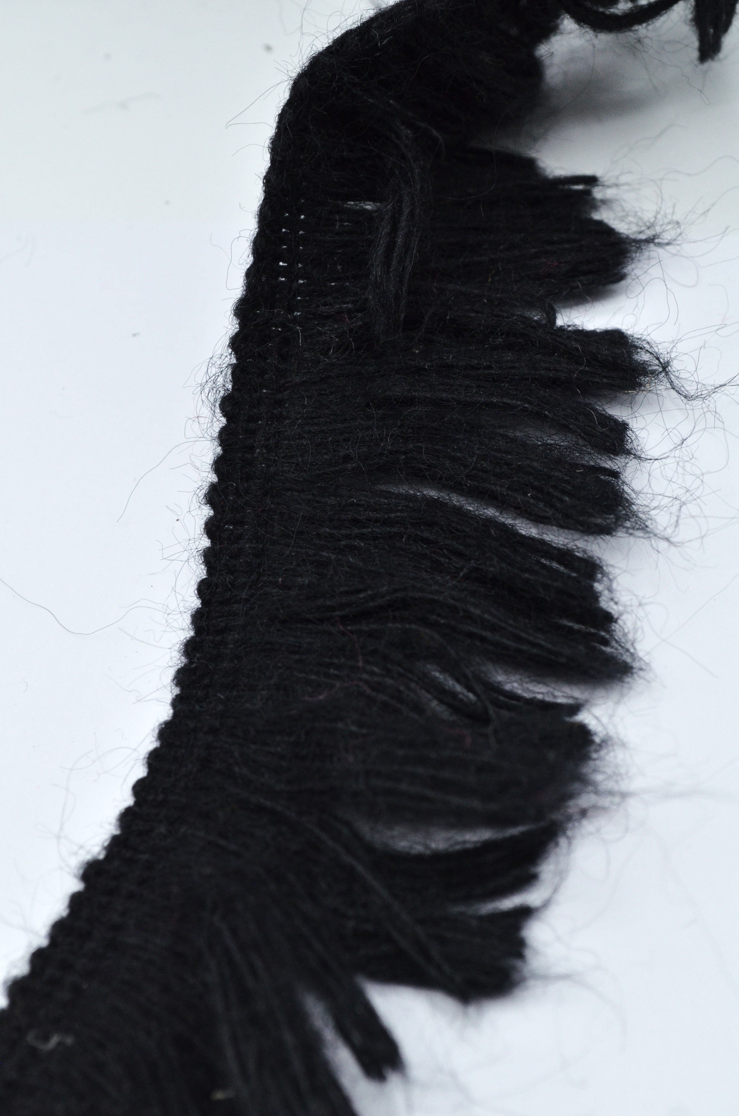 Franjuri De Lana 4 cm, Negru