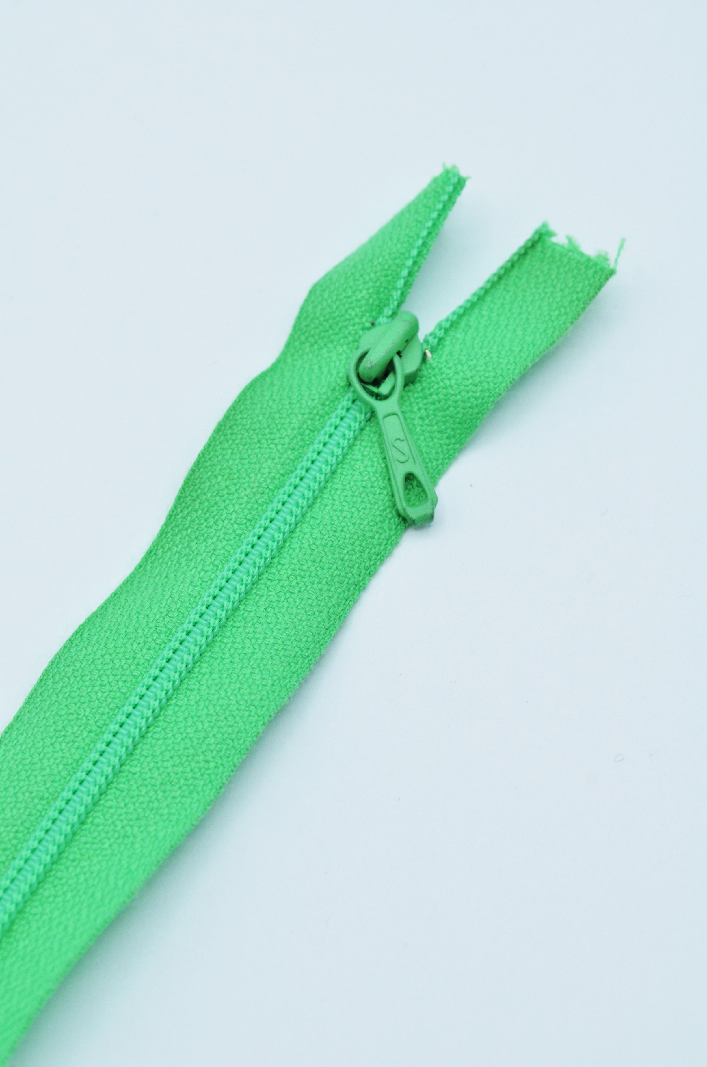 Fermoar De Plastic Fix 3mm, 22cm, Verde Neon