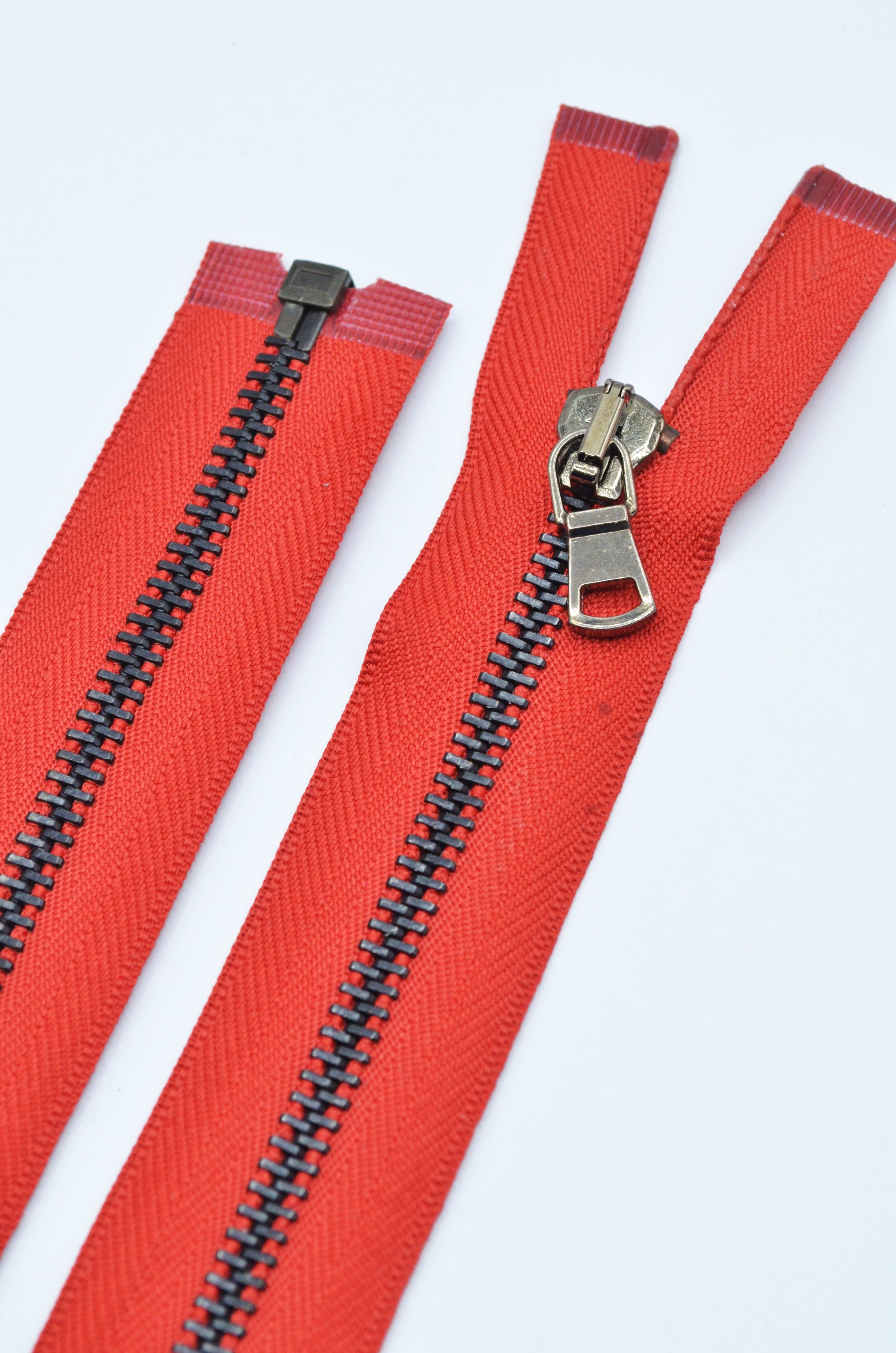 Fermoar Metalic 5mm, Rosu 36-37cm