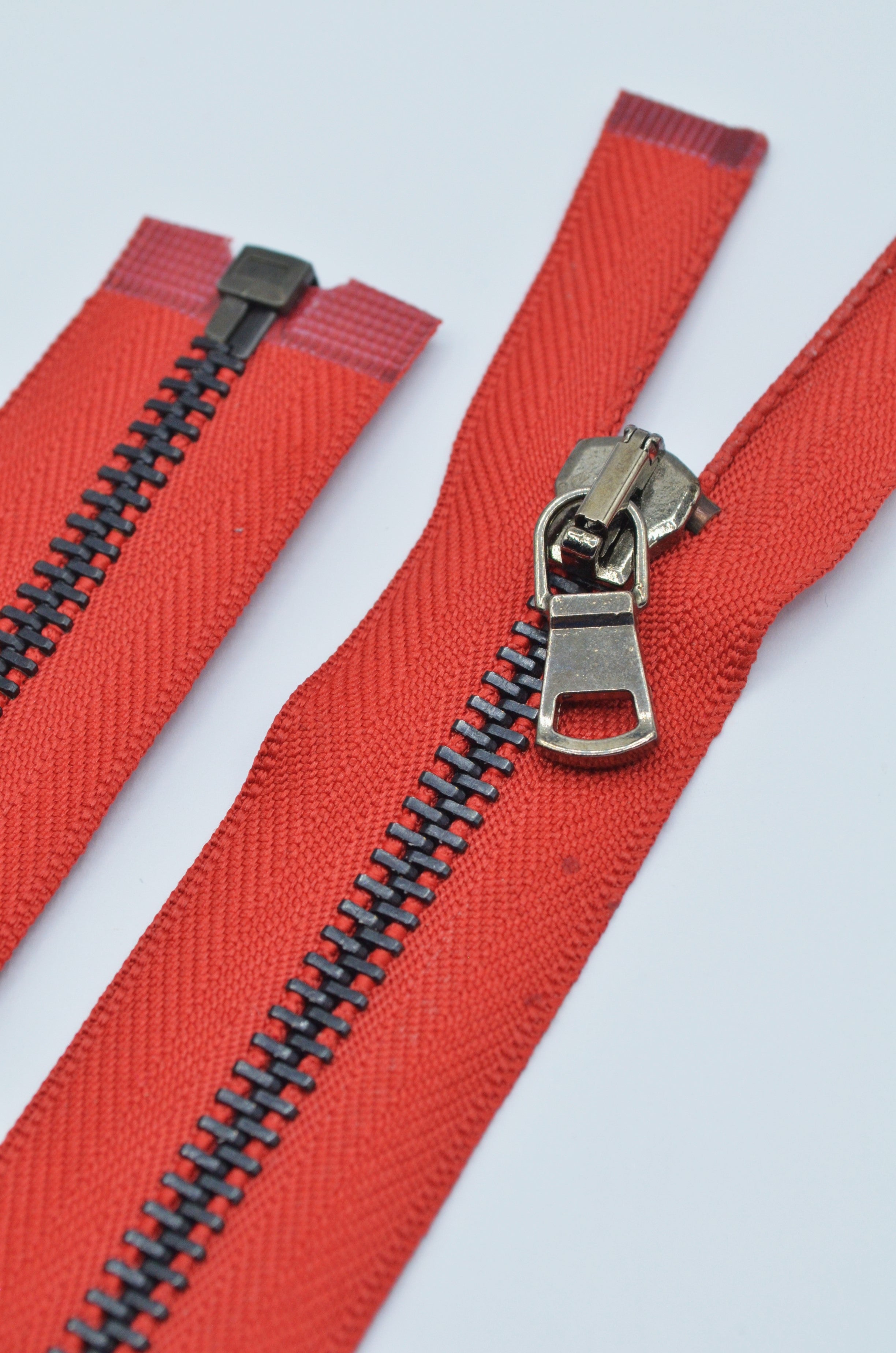 Fermoar Metalic 5mm, Rosu 36-37cm
