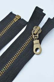 Fermoar Metalic 6mm Detasabil Negru 50cm