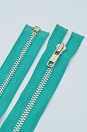 Fermoar YKK Metali Detasabil, 55cm, Turcoaz