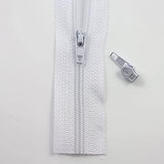 Fermoar Alb La Metru, 3mm,+ 1 Cursor