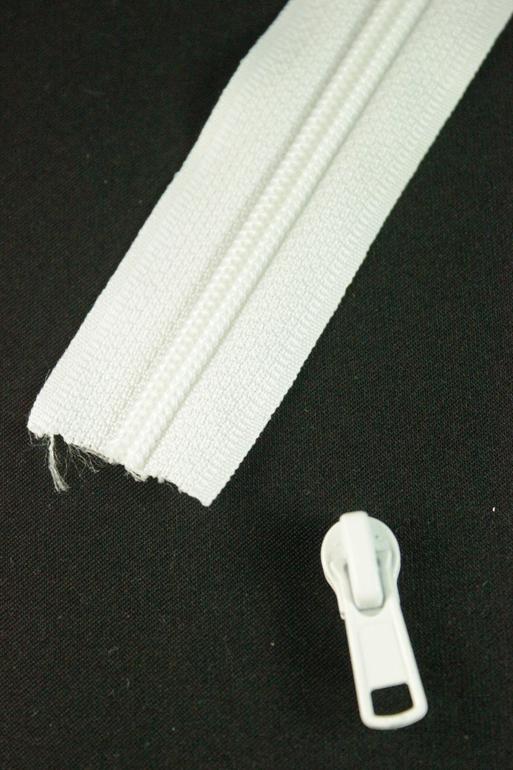 Fermoar Alb La Metru, 5mm,+ 1 Cursor