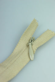 Fermoar Ascuns Pe Panza, 25cm, Bej