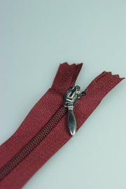 Fermoar De Plastic 20cm, Grena