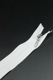 Fermoar De Plastic, 3mm, 14cm, alb