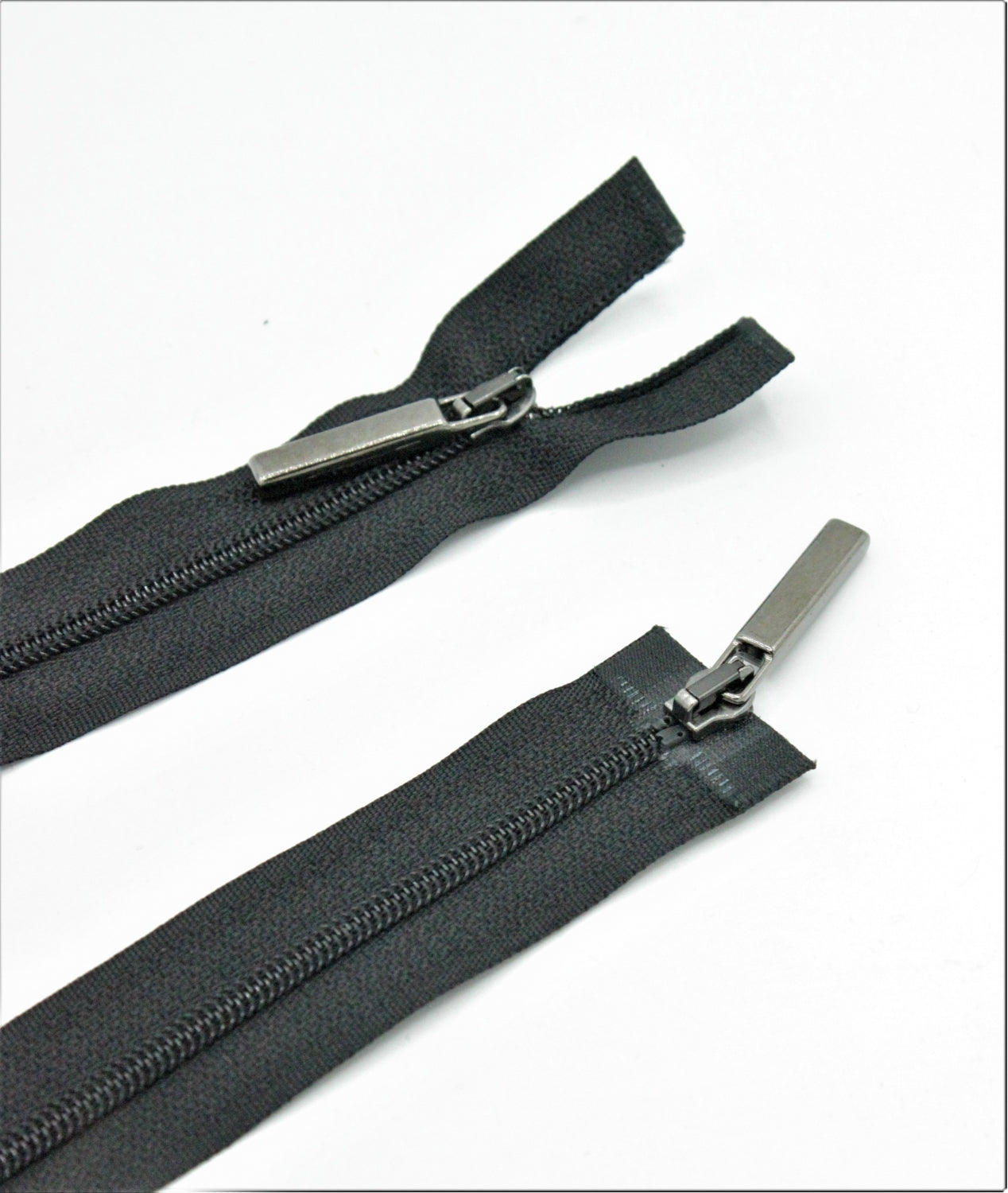 Fermoar De Plastic Detasabil Cu Dublu Cursor3mm, 60cm, Negru
