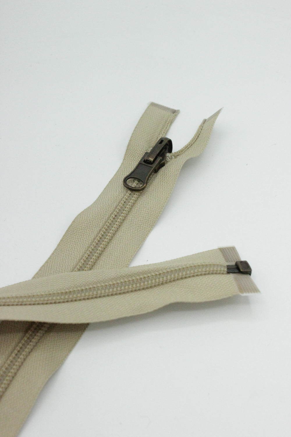 Fermoar De Plastic Spiralat 5mm Detasabil, Cursor Reversibil,71cm, Bej