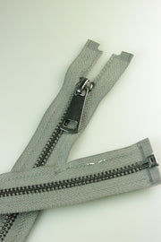 Fermoar Metalic Detasabil, 5mm, Gri , 48cm