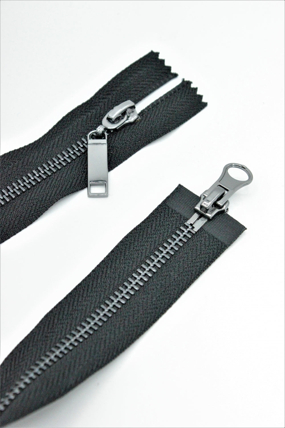 Fermoar Metalic Detasabil Cu Dublu Cursorm 40cm, Negru