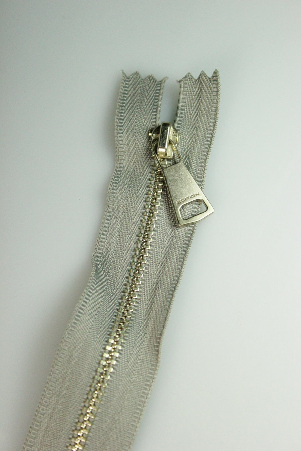 Fermoar Metalic Fix, 17cm, Bej, 3mm