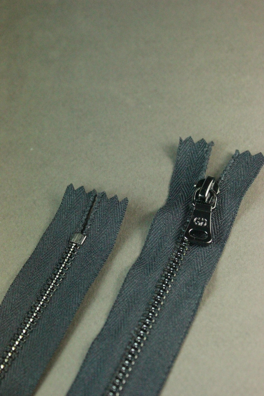 Fermoar Metalic Fix, 3mm, Bleumarin, 42cm