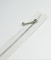 Fermoar Metalic Fix 4mm, 14cm Alb