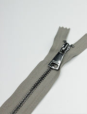 Fermoar Metalic Fix 4mm, 16cm, Grei
