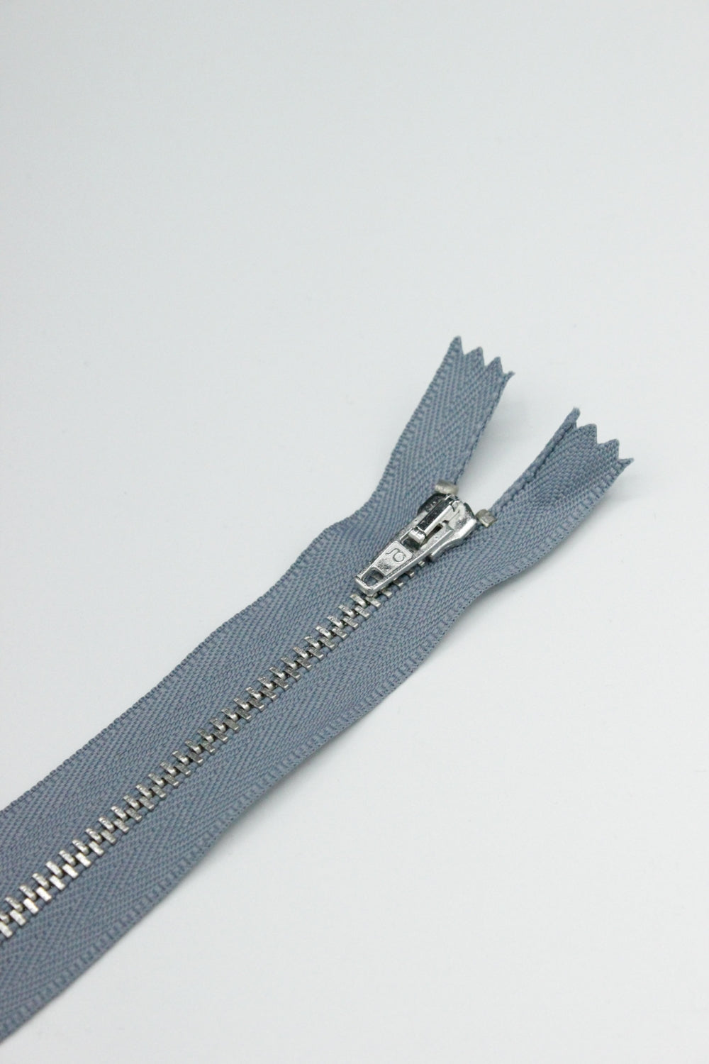 Fermoar Metalic Fix, 5mm, 10cm, Gri Albastrui