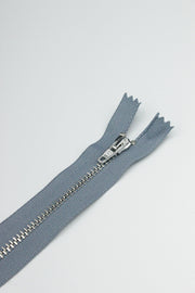 Fermoar Metalic Fix, 5mm, 10cm, Gri Albastrui