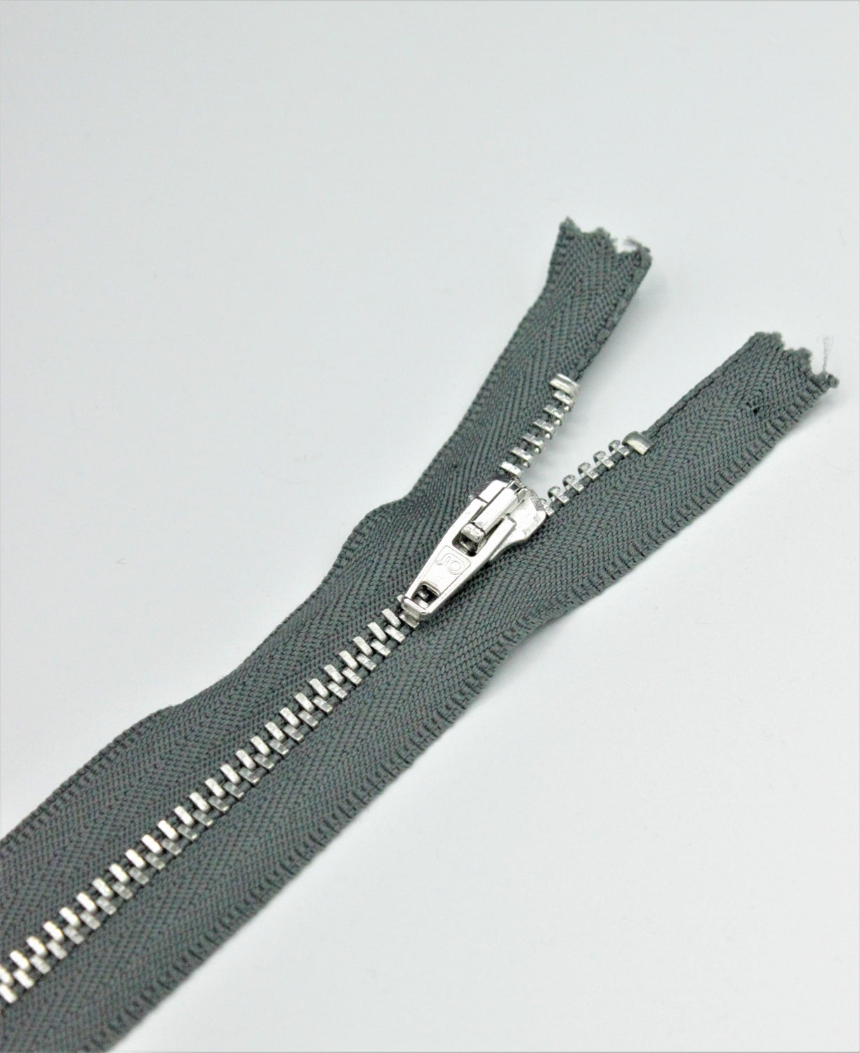 Fermoar Metalic Fix 5mm, 12cm, Gri
