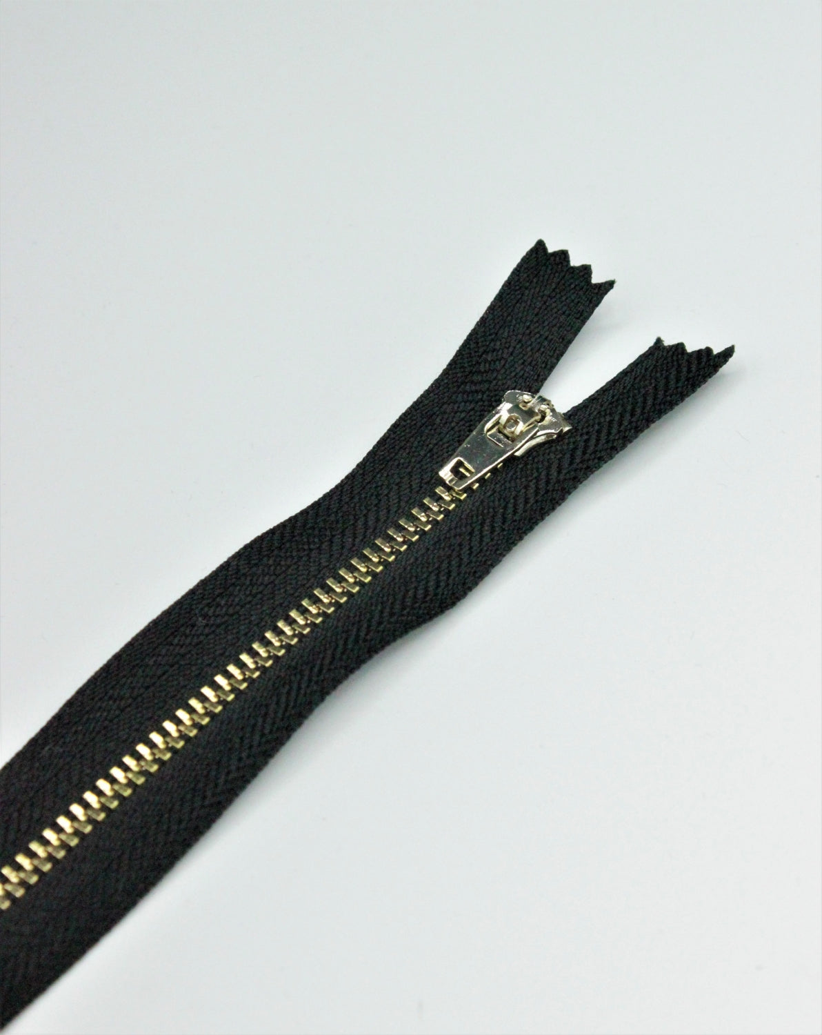 Fermoar Metalic Fix, 5mm, 12cm, Negru Cu Auriu